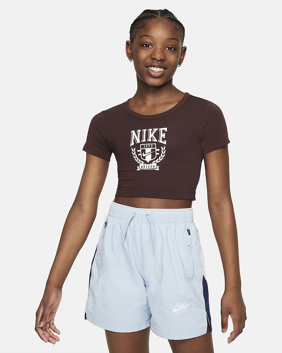 Nike Sportswear Big Kids Girls Graphic T Shirt. Nike